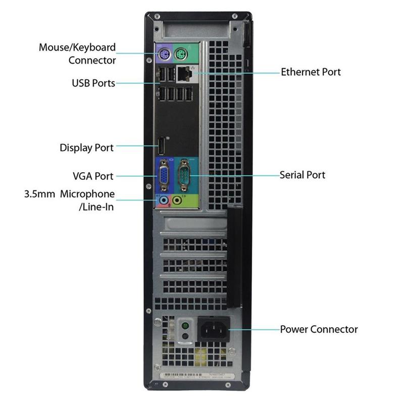 Desktop Dell Optiplex Core i5 2ª Geração 8Gb HD 500Gb - CPU